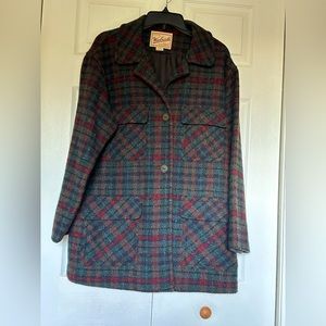 Woolrich Retro inspired Wool Plaid Women’s Jacket size Medium